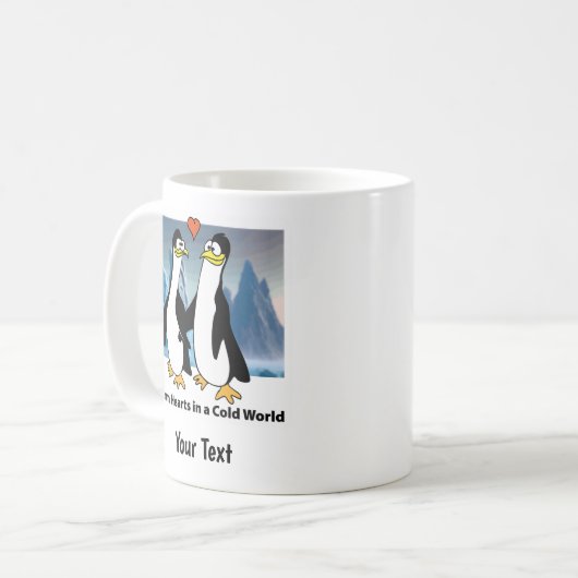 Mug Coeurs chauds dans un monde froid (Devant gauche)