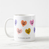 Mug Coeurs Citrouilles mignons Halloween tendance (Gauche)
