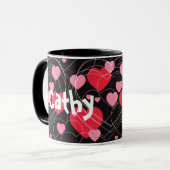Mug Coeurs, coeurs, coeurs (Devant gauche)