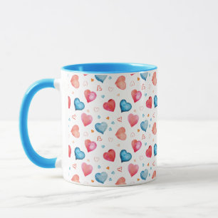 Mug Coeurs colorés