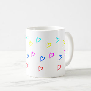 Mug Coeurs colorés