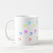 Mug Coeurs colorés (Gauche)