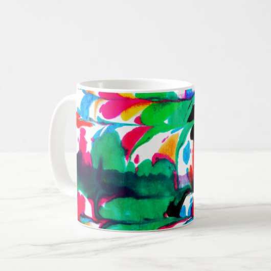 Mug Coeurs colorés (Devant gauche)