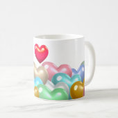 Mug Coeurs colorés (Devant droit)