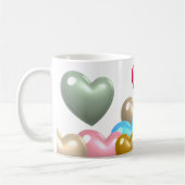 Mug Coeurs colorés (Gauche)