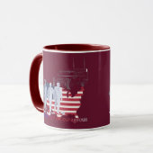 Mug Cœurs courageux marron (Devant gauche)