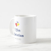 Mug Cœurs Croix (Devant gauche)
