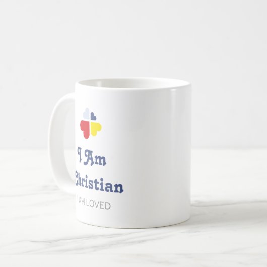 Mug Cœurs Croix (Devant gauche)