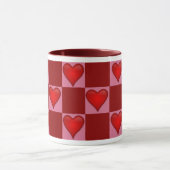 Mug Cœurs Damier (Centre)