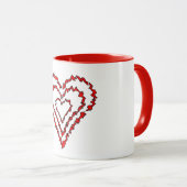 Mug Coeurs d'amour (Devant droit)