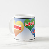 Mug Coeurs d'amour (Devant gauche)