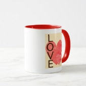 Mug Coeurs d'amour (Devant droit)