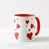 Mug Coeurs d'amour 2 (Devant droit)