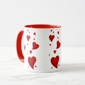 Mug Coeurs d'amour 2 (Devant gauche)