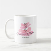 Mug Coeurs d'amour Aquarelle rose (Gauche)