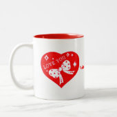 Mug Coeurs d'Amour de la Saint-Valentin (Gauche)