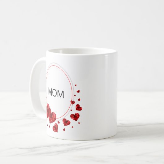 Mug Coeurs d'amour de maman (Devant gauche)