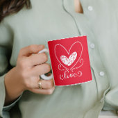 Mug Coeurs d'Amour Moderne Cute Happy Valentines Jour 