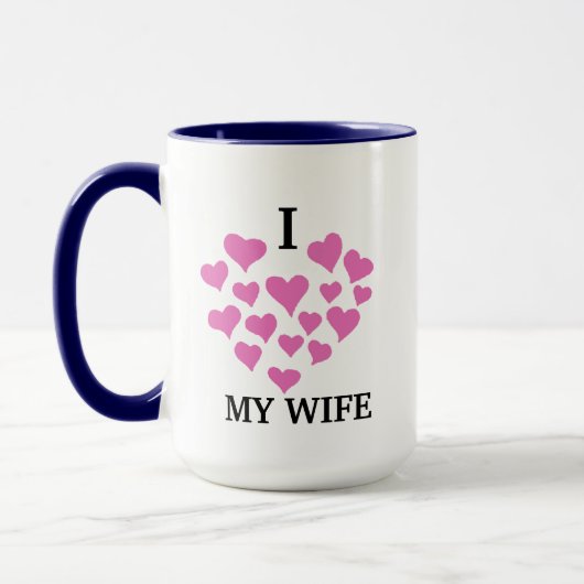 Mug Coeurs d'amour rose mignonne Mug, amie / Cadeau fe (Gauche)