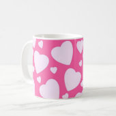 Mug Coeurs d'amour roses (Devant gauche)