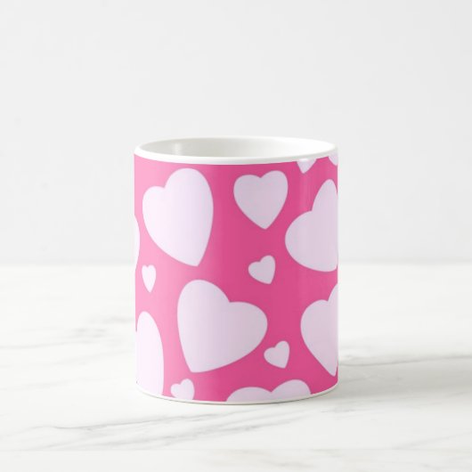 Mug Coeurs d'amour roses (Centre)