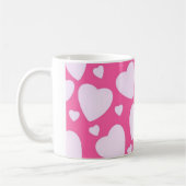 Mug Coeurs d'amour roses (Gauche)