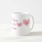 Mug Coeurs d'amour roses (Devant droit)
