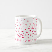 Mug Coeurs d'amour Valentine Personnalisé (Devant droit)