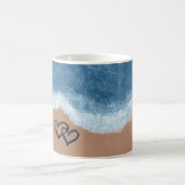 Mug Cœurs dans le Sable (Centre)