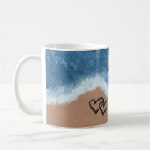 Mug Cœurs dans le Sable (Gauche)