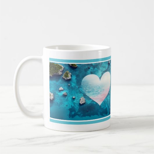 Mug Coeurs dans l'océan (Gauche)
