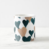 Mug Coeurs d'aquarelle de la Saint-Valentin - neutre (Centre)