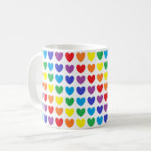 Mug Coeurs d'arc-en-ciel (Devant gauche)