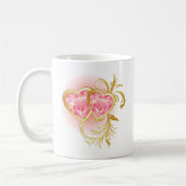 Mug Coeurs de bijoux roses (Gauche)