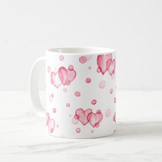 Mug Coeurs de bulle (Devant gauche)