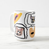 Mug cœurs de Chihuahua (Devant gauche)