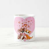 Mug Coeurs de chiot et de chaton (Centre)