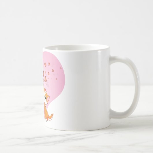 Mug Coeurs de chiot et de chaton (Droite)