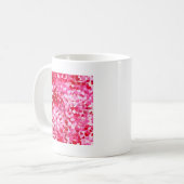 Mug Cœurs de confettis roses (Devant gauche)
