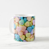 Mug Coeurs de conversation de la sucrerie de Valentine (Devant gauche)