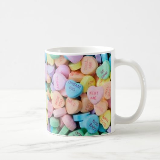 Mug Coeurs de conversation de la sucrerie de Valentine (Droite)