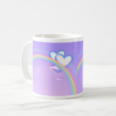 Mug Cœurs de Fête des Mères sur Arc-en-Ciel (Devant gauche)