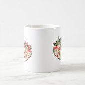 Mug Cœurs de fraise en patchwork Art mignon Coquette (Centre)
