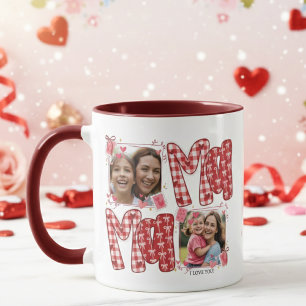 Mug Cœurs de la Saint-Valentin Mère et Enfant Rose Car