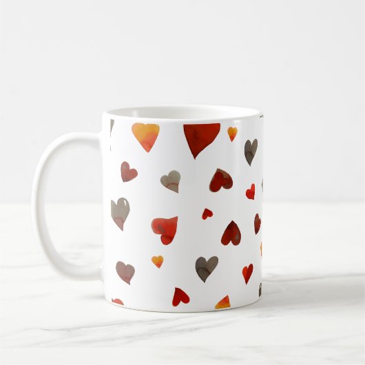 Mug Coeurs de la Saint Valentin - rétro (Gauche)