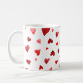 Mug Coeurs de la Saint Valentin - rouge (Gauche)