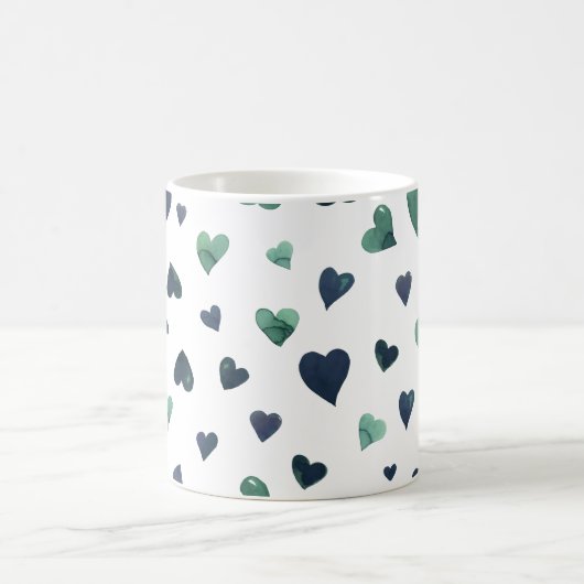 Mug Coeurs de la Saint Valentin - turquoise (Centre)