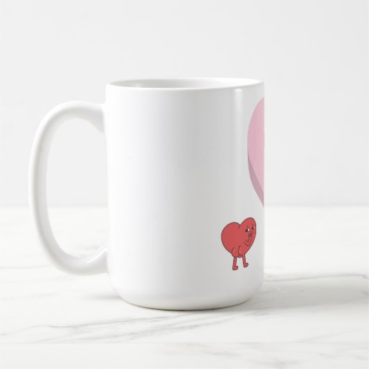 Mug "Cœurs de l'amour" ou "Cœurs de la Saint-Valentin" (Gauche)