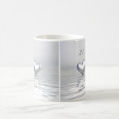 Mug Coeurs de l'anniversaire d'argent (Centre)