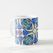 Mug Coeurs de mandala bleu motif Thunder_Cove (Devant gauche)